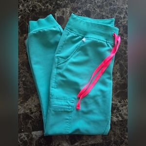 Figs Zamora JOGGERS Surgical GREEN XS PETITE